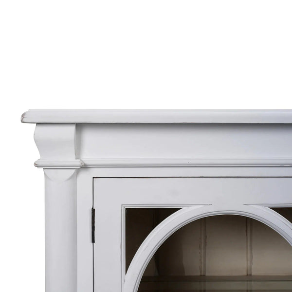 Fiona 4 Door Buffet w/ Glass Shelves-Blue Hand Home