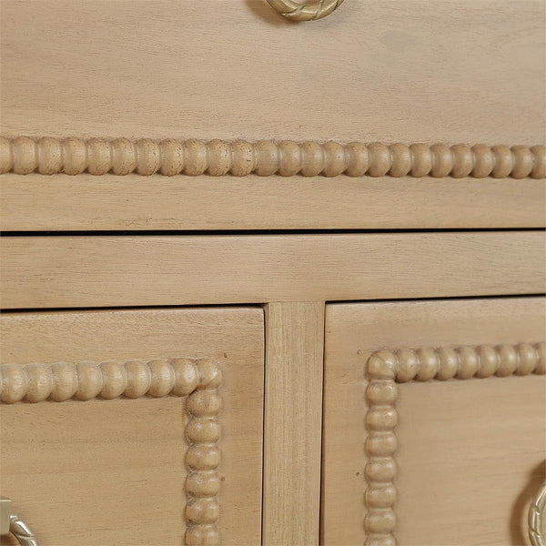Cholet 7 Drawer Dresser in Fruitwood-Blue Hand Home