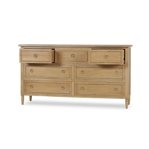 Cholet 7 Drawer Dresser in Fruitwood-Blue Hand Home