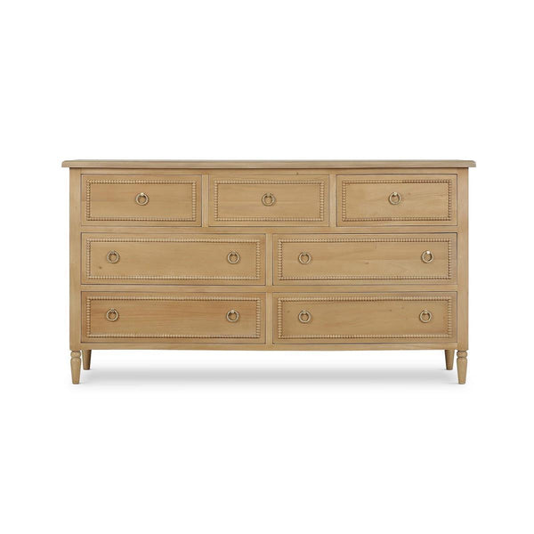 Cholet 7 Drawer Dresser in Fruitwood-Blue Hand Home