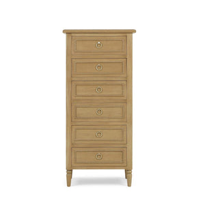 Cholet Lingerie Chest in Fruitwood-Blue Hand Home