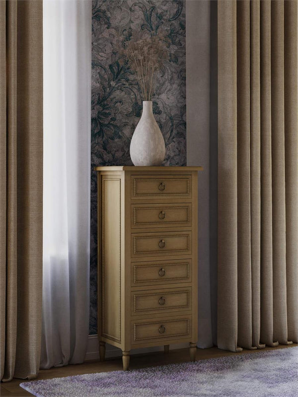 Cholet Lingerie Chest in Fruitwood-Blue Hand Home