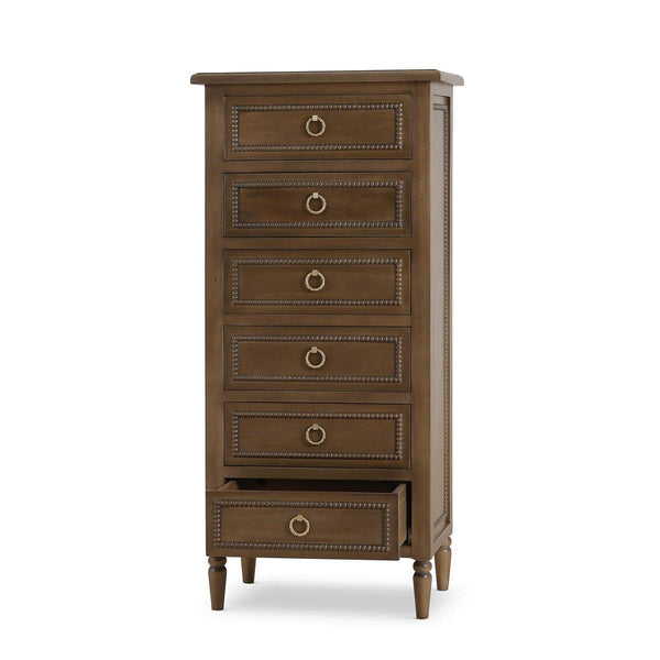 Cholet Lingerie Chest in Straw Wash-Blue Hand Home