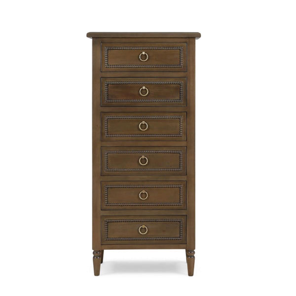 Cholet Lingerie Chest in Straw Wash-Blue Hand Home
