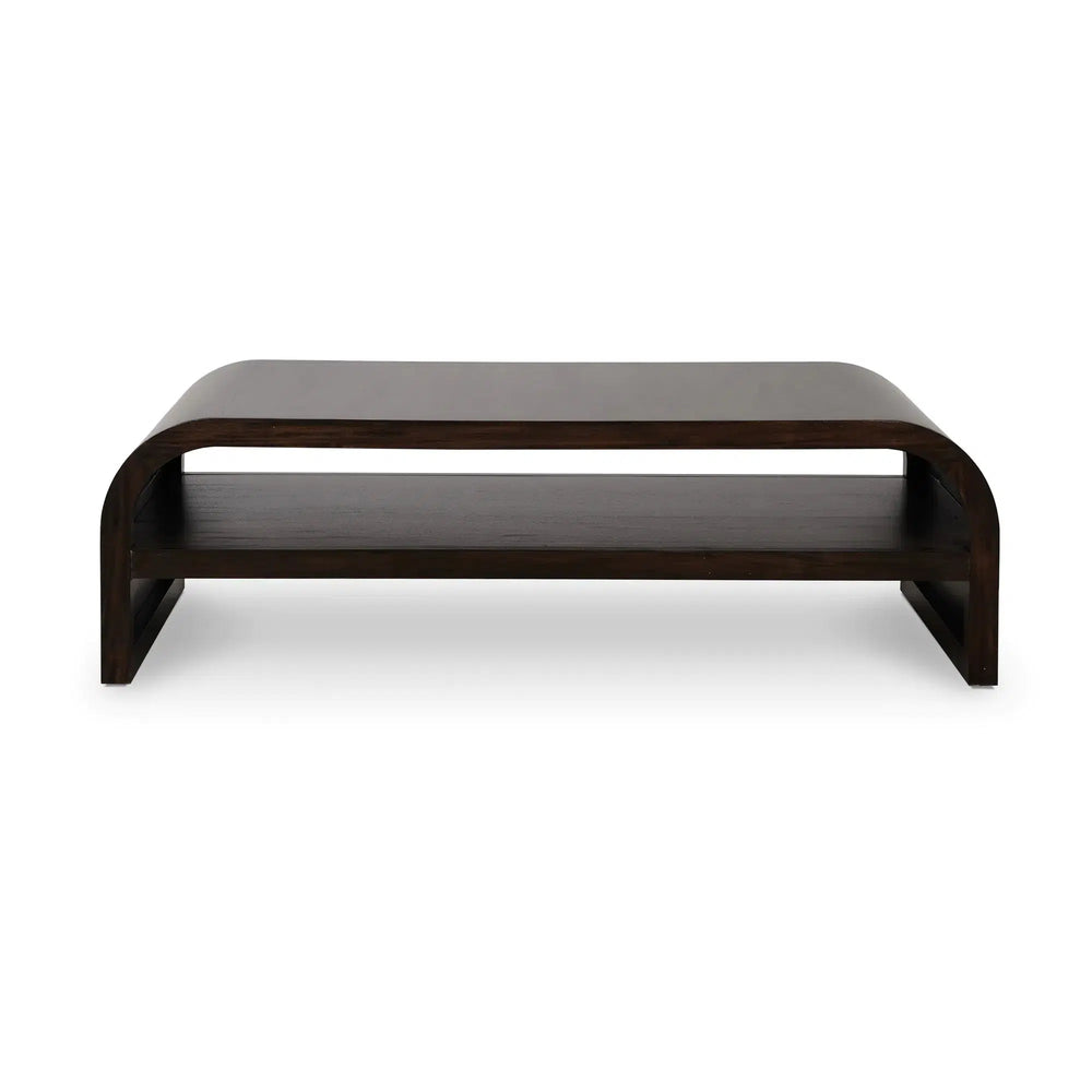 Vannes Coffee Table w/ Shelf-Blue Hand Home