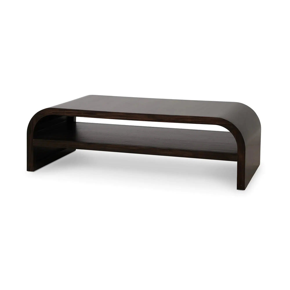 Vannes Coffee Table w/ Shelf-Blue Hand Home
