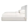Luxor Upholstered Bed King in Artic White Performance Fabric-Blue Hand Home