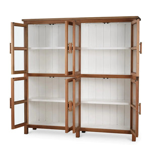 Madrone 8 Door Display Cabinet-Blue Hand Home