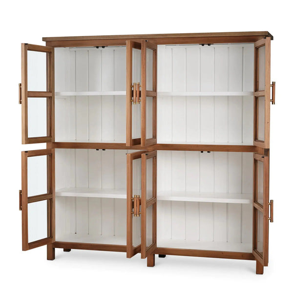 Madrone 8 Door Display Cabinet-Blue Hand Home