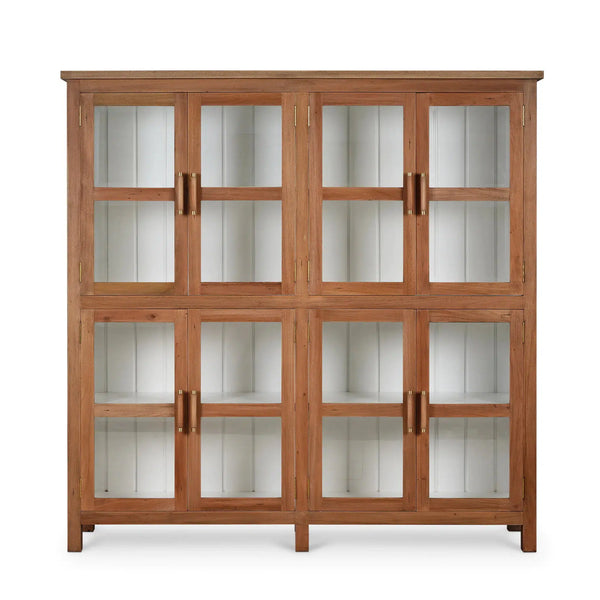 Madrone 8 Door Display Cabinet-Blue Hand Home