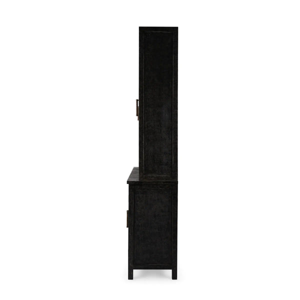 Madrone 12 Door Display Cabinet w/ Glass Shelves-Blue Hand Home