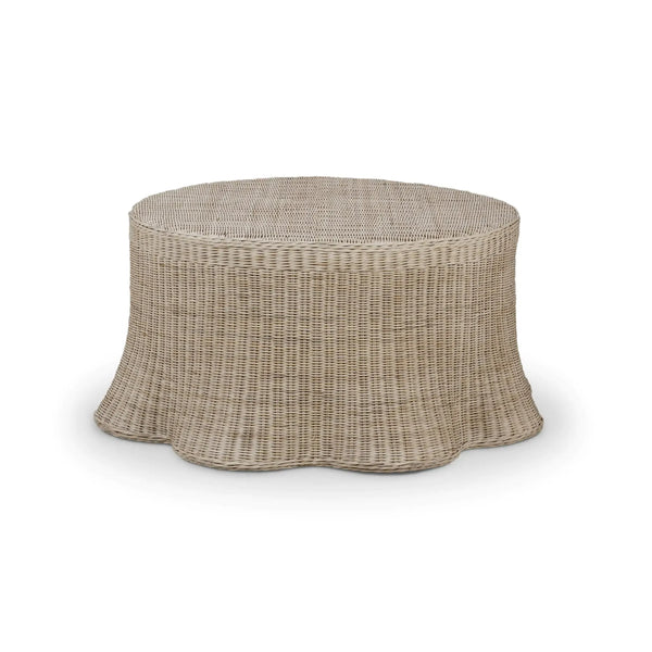 Newport Coffee Table In Rattan Natural-Blue Hand Home