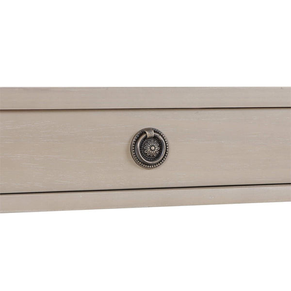 Kelly 3 Drawer Desk in Sandbar-Blue Hand Home