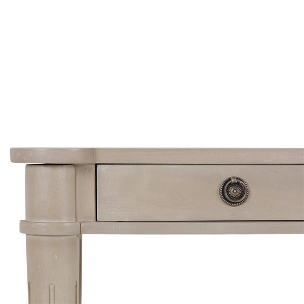 Kelly 3 Drawer Desk in Sandbar-Blue Hand Home