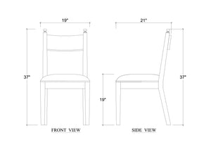 Bahama Dining Chair w/ Upholstered Seat-Blue Hand Home