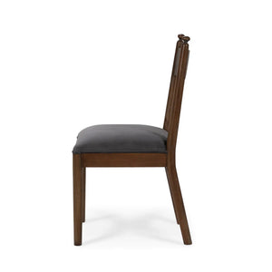 Bahama Dining Chair w/ Upholstered Seat-Blue Hand Home