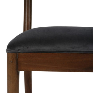 Bahama Dining Chair w/ Upholstered Seat-Blue Hand Home