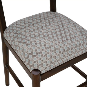 Bahama Counter Stool w/ Upholstered Seat-Blue Hand Home