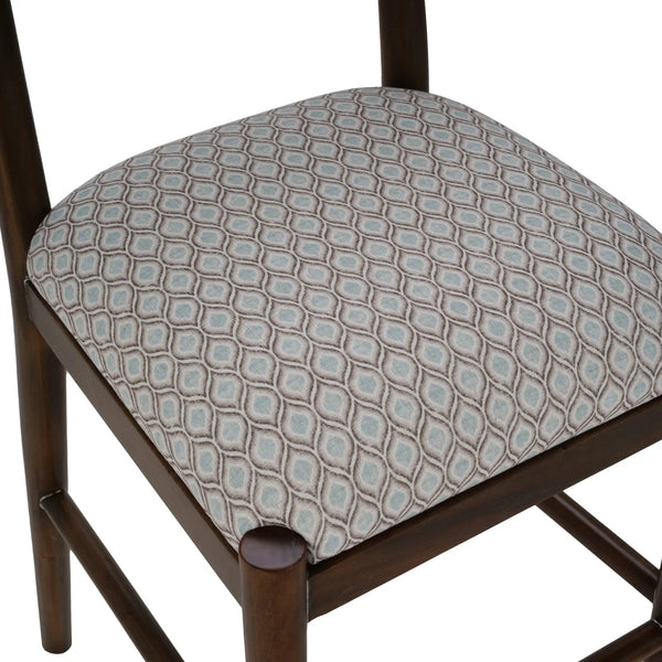 Bahama Counter Stool w/ Upholstered Seat-Blue Hand Home