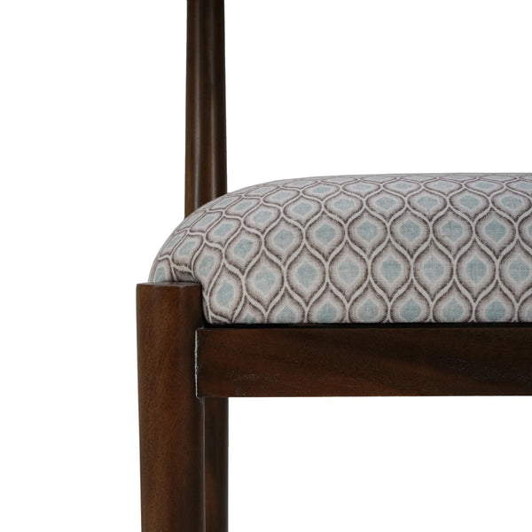 Bahama Counter Stool w/ Upholstered Seat-Blue Hand Home
