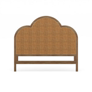Chloe Headboard w/ Rattan Queen-Blue Hand Home