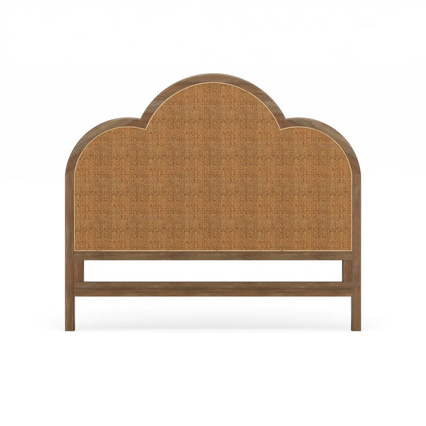 Chloe Headboard w/ Rattan Queen-Blue Hand Home