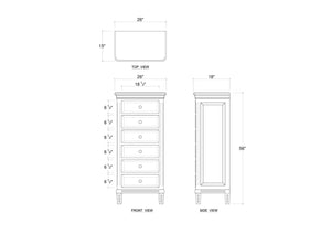 Hayward Lingerie Chest-Blue Hand Home