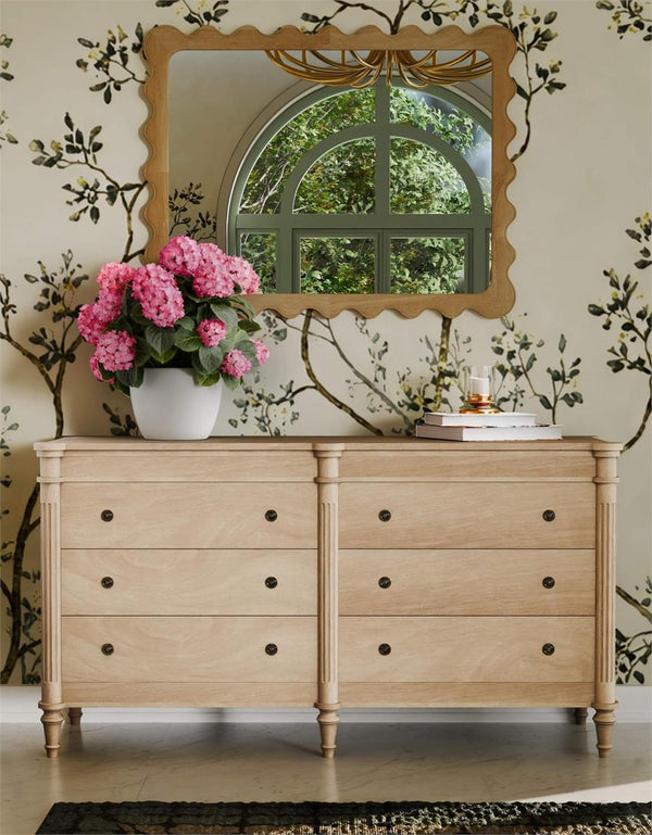 Kelly 6 Drawer Dresser in Sandbar-Blue Hand Home