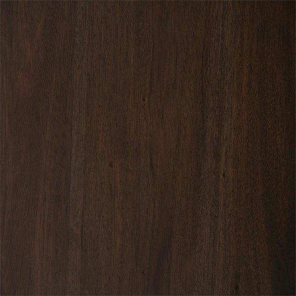 Vannes Round End Table in Walnut-Blue Hand Home