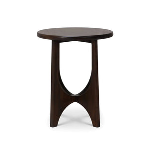 Vannes Round End Table-Blue Hand Home