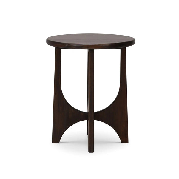 Vannes Round End Table-Blue Hand Home