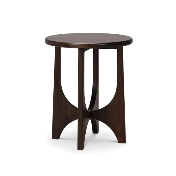 Vannes Round End Table-Blue Hand Home