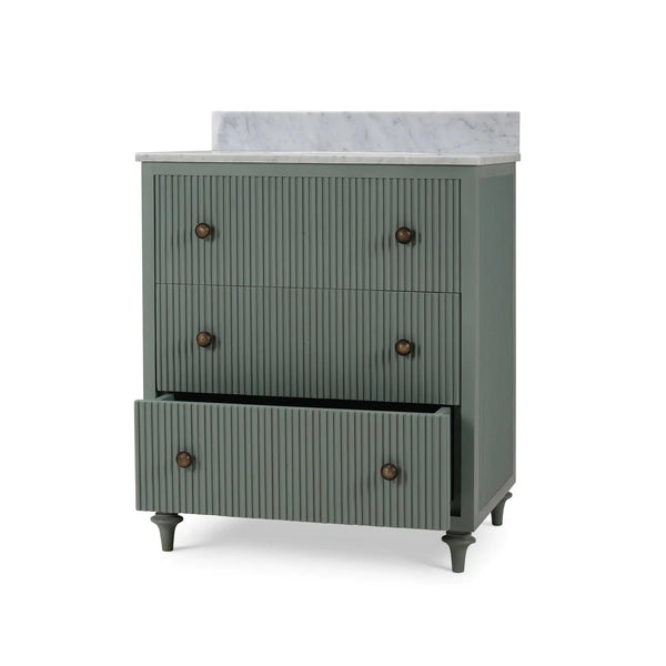 Kraton Single Vanity w/ Sink & Marble Top-Blue Hand Home