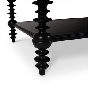 Milano Coffee Table in Batavia Black-Blue Hand Home