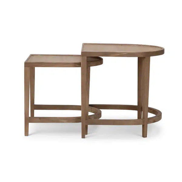 Normandy Nesting Tables Set 2-Blue Hand Home