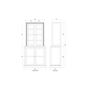 Bahama Display Cabinet-Blue Hand Home