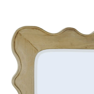 Chloe Square Mirror In Fruitwood-Blue Hand Home
