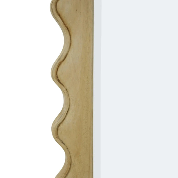 Chloe Square Mirror In Fruitwood-Blue Hand Home