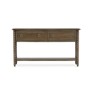 Cholet Console Table w/ 2 Drawers in Straw Wash-Blue Hand Home