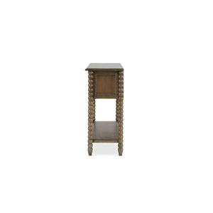 Cholet Console Table w/ 2 Drawers in Straw Wash-Blue Hand Home
