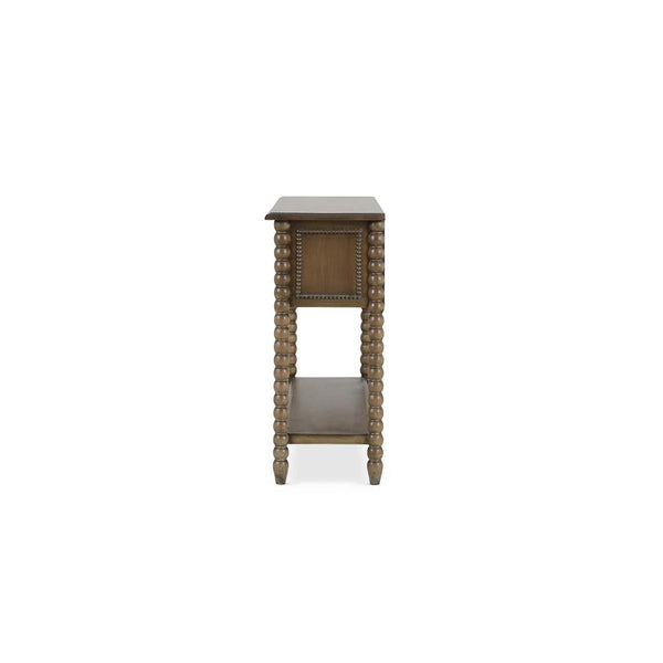 Cholet Console Table w/ 2 Drawers in Straw Wash-Blue Hand Home