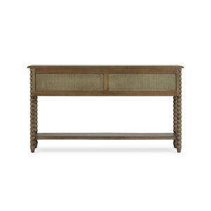 Cholet Console Table w/ 2 Drawers in Straw Wash-Blue Hand Home