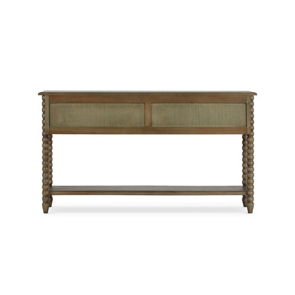 Cholet Console Table w/ 2 Drawers in Straw Wash-Blue Hand Home