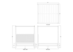 Luna Canopy Bed King-Blue Hand Home