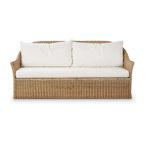 Nantucket Rattan Sofa-Blue Hand Home