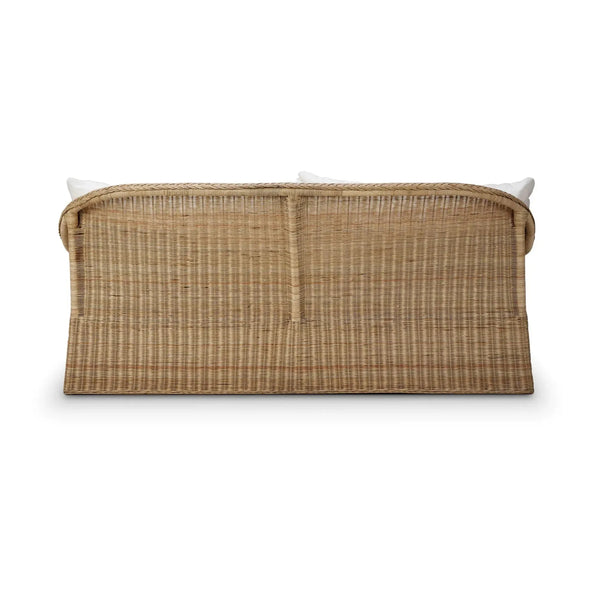 Nantucket Rattan Sofa-Blue Hand Home