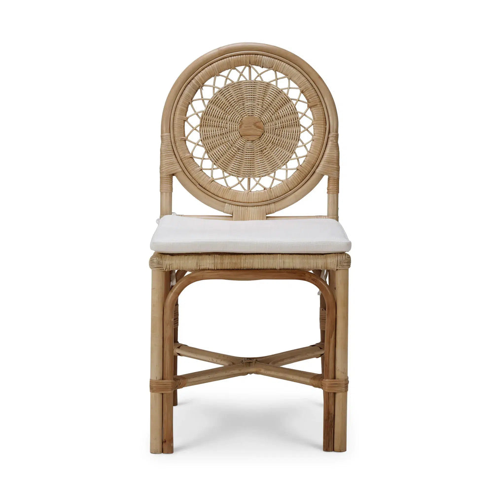 Oceana Rattan Dining Chair-Blue Hand Home