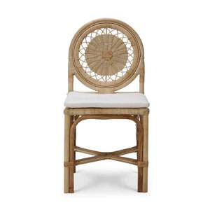 Oceana Rattan Dining Chair-Blue Hand Home