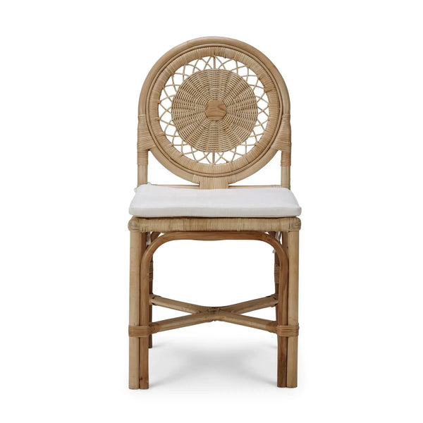 Oceana Rattan Dining Chair-Blue Hand Home