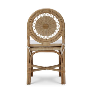 Oceana Rattan Dining Chair-Blue Hand Home